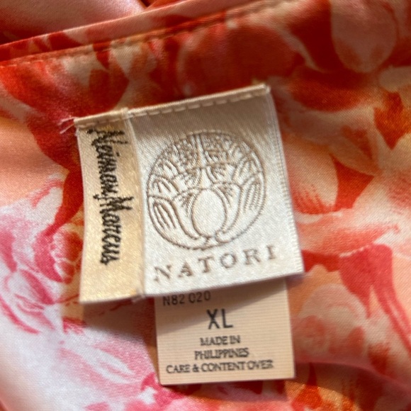 Natori Coral Floral Zip Caftan size xl - Picture 7 of 7